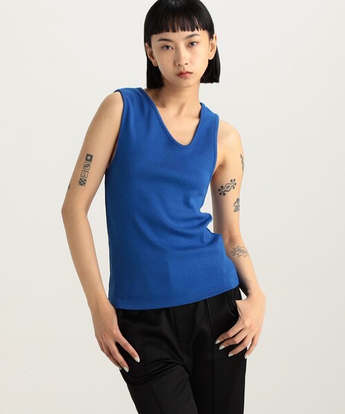セール】コットンフライス アシンメトリータンクトップ（タンクトップ