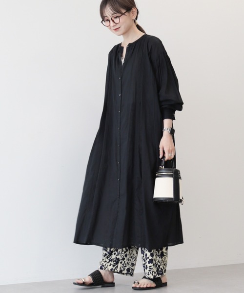 ワンピース AMERI bld051 2WAY DENIM RANDOM SHIRRING DRESS（ワンピース）｜Ameri