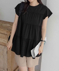 ETRE タックフレアペプラムブラウス セール】タックフレアペプラムブラウス（シャツ/ブラウス