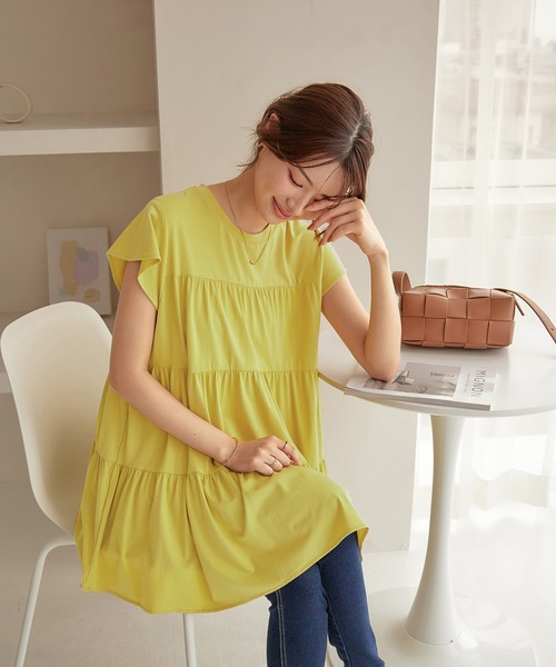 CHAN ME（チャンミ）の「ティアードチュニック（Tシャツ/カットソー