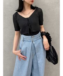 dazzlin | フロントリボンクロシェニットSET(ニット/セーター)