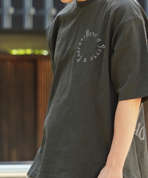 セール】【unisex】サークルマリア ピグメントTシャツ / ビッグ