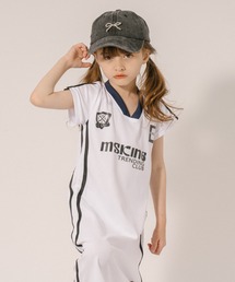 URBAN CHERRY（アーバンチェリー）の「バイカラーゲームシャツライクタイトワンピース（ワンピース・キッズ）」