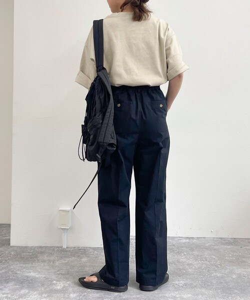 fredy emue チノタックパンツ 黒 38号 fredy emue（フレディエミュ）の「チノタックパンツ（チノパンツ