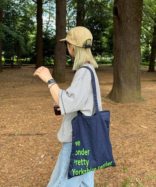 CIAOPANIC TYPY(チャオパニックティピー)の「ボーダー配色ステッチ半袖Tee(Tシャツ/カットソー・メンズ・グレー/オフホワイト/ブラウン/ネイビー・LARGE/MEDIUM)」の8枚目の写真