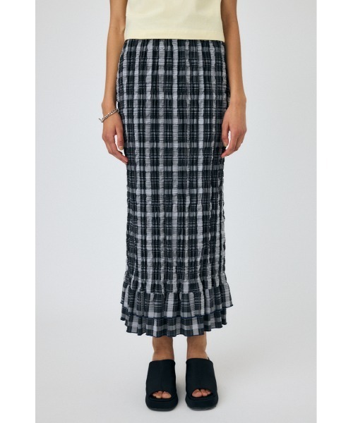 MOUSSY(マウジー)の「SHIRRING MERMAID スカート(スカート・レディース・ブラック/オレンジ系その他/ブルー系その他/ブラック系その他・1/2)」の6枚目の写真