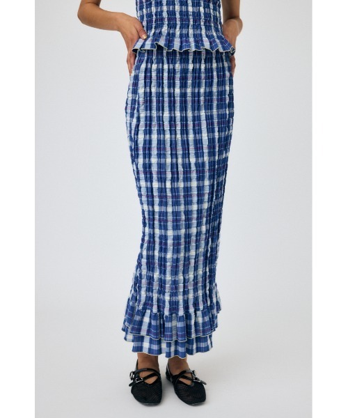 MOUSSY(マウジー)の「SHIRRING MERMAID スカート(スカート・レディース・ブラック/オレンジ系その他/ブルー系その他/ブラック系その他・1/2)」の12枚目の写真