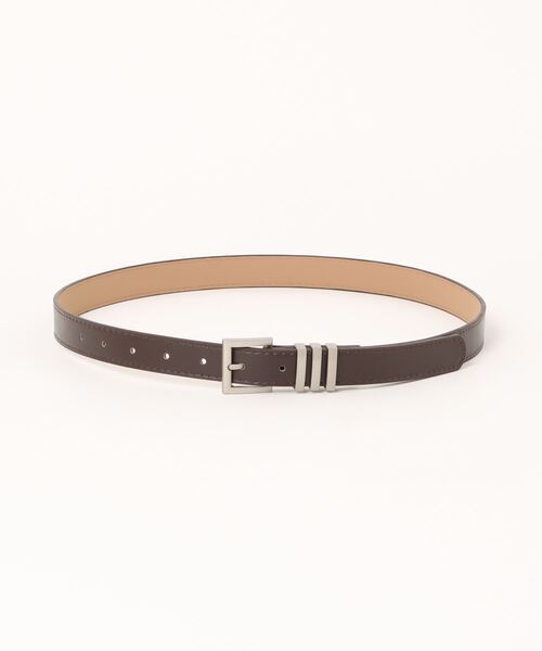 Burner(バーナー)の「【OKUOKU 0909】ベルト シルバーバックル シンプル ベルト ユニセックス oku-belt-695441226502-6 Nn(ベルト・メンズ・ブラック/ブラウン・FREE)」の4枚目の写真