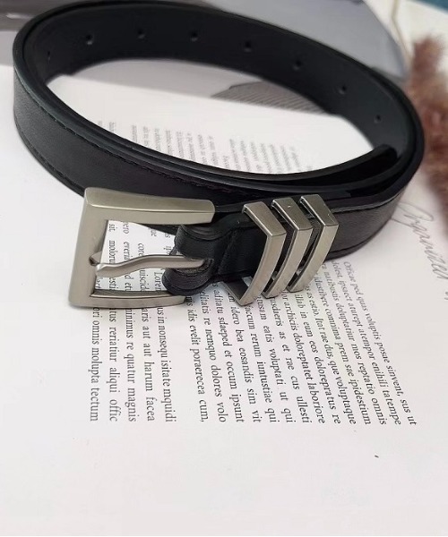 Burner(バーナー)の「【OKUOKU 0909】ベルト シルバーバックル シンプル ベルト ユニセックス oku-belt-695441226502-6 Nn(ベルト・メンズ・ブラック/ブラウン・FREE)」の6枚目の写真