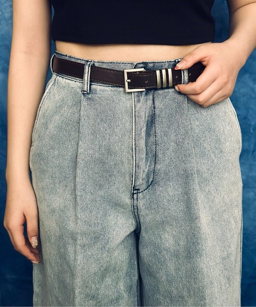 Burner(バーナー)の「【OKUOKU 0909】ベルト シルバーバックル シンプル ベルト ユニセックス oku-belt-695441226502-6 Nn(ベルト・メンズ・ブラック/ブラウン・FREE)」の11枚目の写真