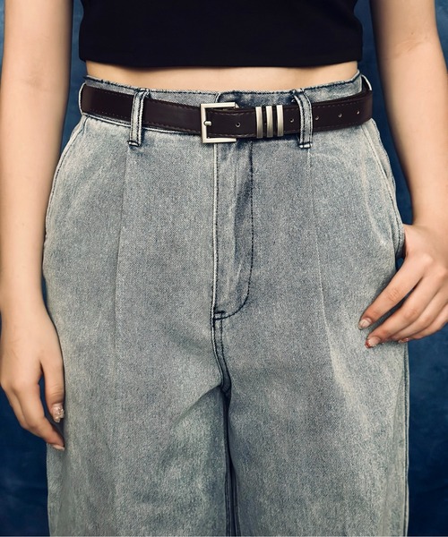 Burner(バーナー)の「【OKUOKU 0909】ベルト シルバーバックル シンプル ベルト ユニセックス oku-belt-695441226502-6 Nn(ベルト・メンズ・ブラック/ブラウン・FREE)」の13枚目の写真