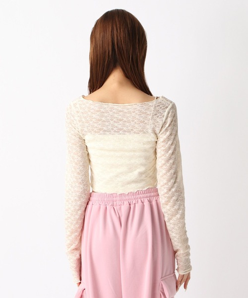 FOREVER 21(フォーエバー トゥエンティーワン)の「【2024SS】コンパクトレースカーディガン(カーディガン/ボレロ・レディース・ブラック/ホワイト/ピンク・FREE)」の18枚目の写真