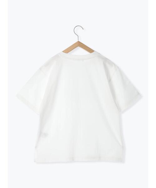 Samansa Mos2 blue（サマンサモスモスブルー）の「【接触冷感】ロゴTシャツ（Tシャツ/カットソー・レディース・パープル/オフホワイト/グレー/ブラック/ブルー・F）」の13枚目の写真