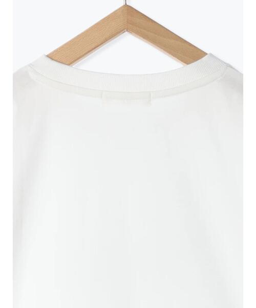 Samansa Mos2 blue（サマンサモスモスブルー）の「【接触冷感】ロゴTシャツ（Tシャツ/カットソー・レディース・パープル/オフホワイト/グレー/ブラック/ブルー・F）」の17枚目の写真