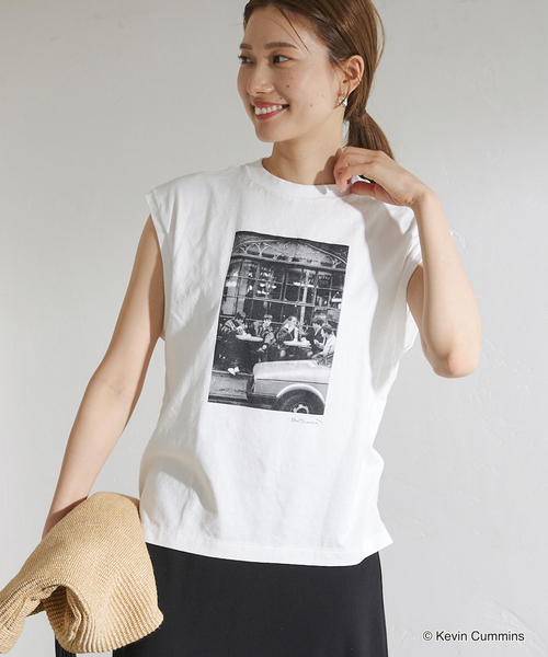 FRAMeWORK(フレームワーク)の「PHOTO ノースリーブ TEE(Tシャツ/カットソー・レディース・ホワイト・FREE)」の6枚目の写真