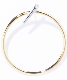 【IRIS 47】pin hoop pierce(single)/ピンフープ ピアス シングル