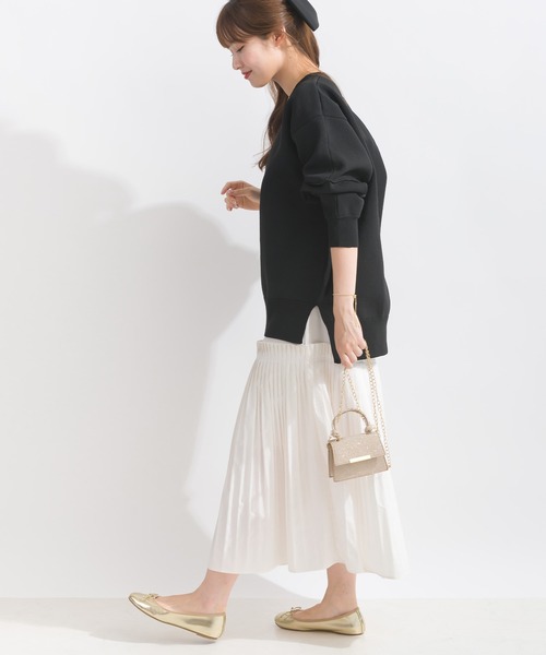 PICCIN（ピッチン）の「袖切り替えビッグプルオーバー（ニット/セーター・レディース・ブラック/アイボリー/レッド系その他/ブルー系その他/チャコールグレー・M）」の18枚目の写真