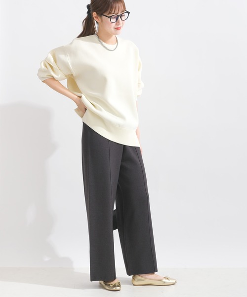 PICCIN（ピッチン）の「袖切り替えビッグプルオーバー（ニット/セーター・レディース・ブラック/アイボリー/レッド系その他/ブルー系その他/チャコールグレー・M）」の11枚目の写真