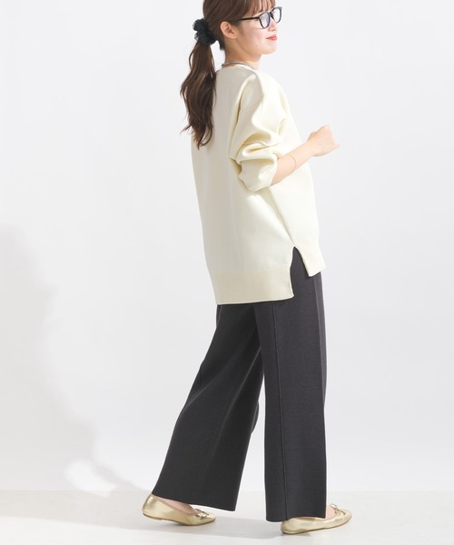 PICCIN（ピッチン）の「袖切り替えビッグプルオーバー（ニット/セーター・レディース・ブラック/アイボリー/レッド系その他/ブルー系その他/チャコールグレー・M）」の12枚目の写真