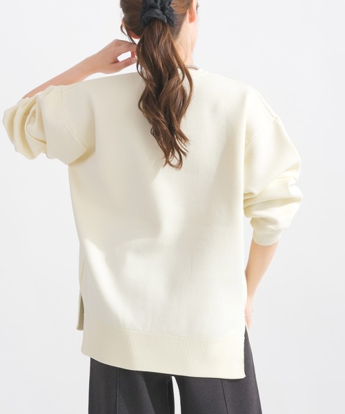 PICCIN（ピッチン）の「袖切り替えビッグプルオーバー（ニット/セーター・レディース・ブラック/アイボリー/レッド系その他/ブルー系その他/チャコールグレー・M）」の8枚目の写真