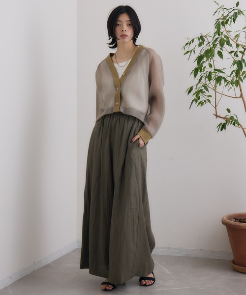 CLOCHE（クロシェ）の「cloche メッシュダンボールカーディガン（カーディガン/ボレロ・レディース・ブラック/グレー/ベージュ・FREE）」の20枚目の写真