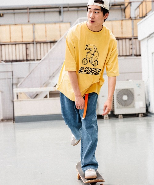 niko and（ニコアンド）の「ワイド5ポケットデニムパンツ【niko and