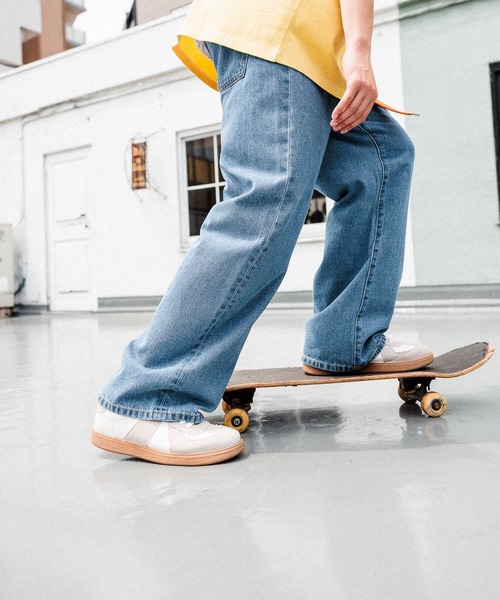 niko and（ニコアンド）の「ワイド5ポケットデニムパンツ【niko and