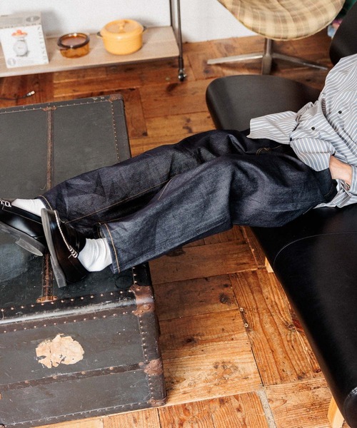 niko and...(ニコアンド)の「ワイド5ポケットデニムパンツ【niko and ...JEANS 2024AW】(デニムパンツ・メンズ・インディゴブルー/ブラック/ブルー・SMALL/LARGE/MEDIUM)」の22枚目の写真