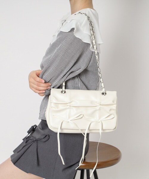 韓国風コーデになれる！バレエコア2WAYショルダー（ショルダーバッグ