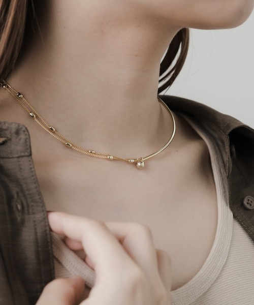 SMELLY（スメリー）の「キリカエメタルチョーカーネックレス（ネックレス・レディース・ゴールド・-）」の4枚目の写真