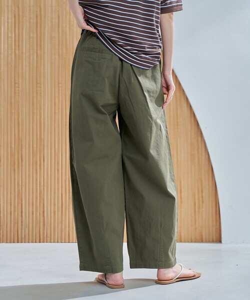 coen（コーエン）の「ランタンパンツ（WEB限定カラー）（その他パンツ・レディース・ナチュラル/ブラック/オリーブ/ダークグレー/ベージュ/コバルトブルー・M/L）」の16枚目の写真