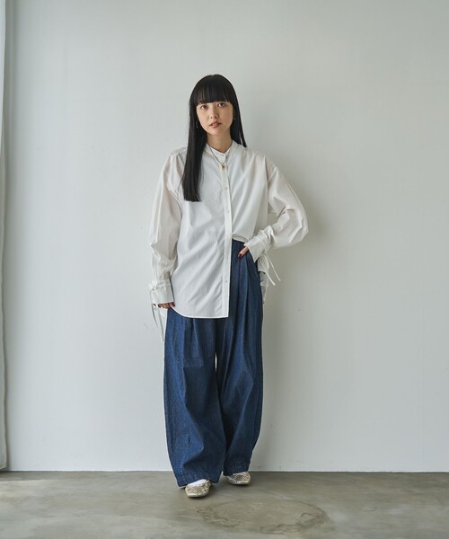 coen（コーエン）の「ランタンパンツ（WEB限定カラー）（その他パンツ・レディース・ナチュラル/ブラック/オリーブ/ダークグレー/ベージュ/コバルトブルー・M/L）」の19枚目の写真