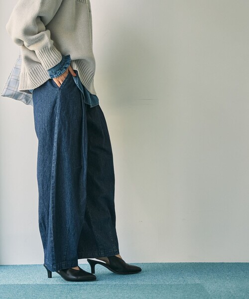 coen（コーエン）の「ランタンパンツ（WEB限定カラー）（その他パンツ・レディース・ナチュラル/ブラック/オリーブ/ダークグレー/ベージュ/コバルトブルー・M/L）」の22枚目の写真