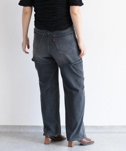 cepo（セポ）の「サイドカットオフストレートデニム（デニムパンツ・レディース・ブルー系2/グレー・M/S）」の7枚目の写真