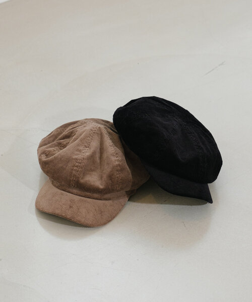 Kastane（カスタネ）の「コーデュロイキャスケット（キャスケット・レディース・ブラック/ブラウン・FREE）」の4枚目の写真