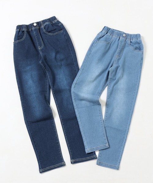 KRIFF MAYER Kid's Collection（クリフメイヤーキッズコレクション）の「シンマイニチデニム（デニムパンツ・キッズ・ダークブルー/ライトブルー・170/160/150/140/130/120）」の11枚目の写真