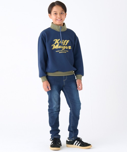 KRIFF MAYER Kid's Collection（クリフメイヤーキッズコレクション）の「シンマイニチデニム（デニムパンツ・キッズ・ダークブルー/ライトブルー・170/160/150/140/130/120）」の19枚目の写真