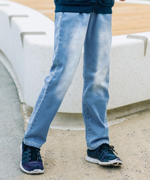 KRIFF MAYER Kid's Collection（クリフメイヤーキッズコレクション）の「シンマイニチデニム（デニムパンツ・キッズ・ダークブルー/ライトブルー・170/160/150/140/130/120）」の9枚目の写真