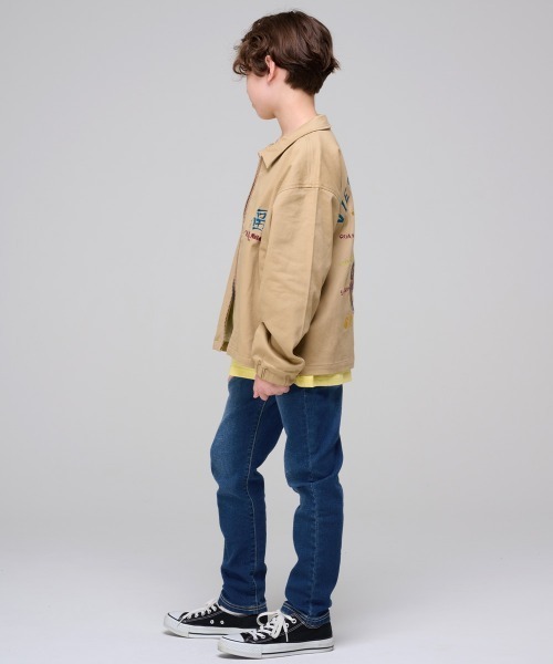 KRIFF MAYER Kid's Collection（クリフメイヤーキッズコレクション）の「シンマイニチデニム（デニムパンツ・キッズ・ダークブルー/ライトブルー・170/160/150/140/130/120）」の7枚目の写真