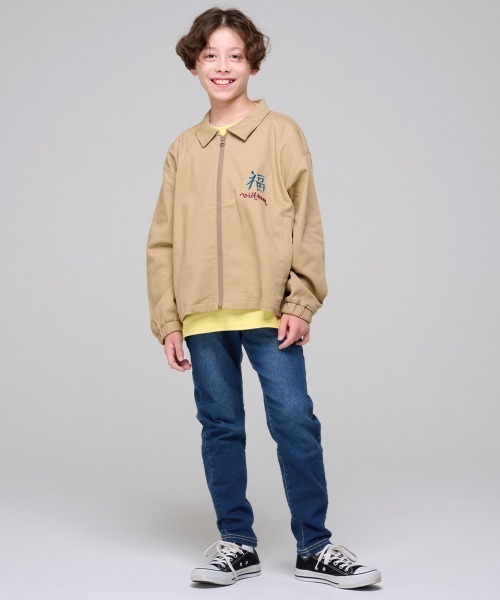 KRIFF MAYER Kid's Collection（クリフメイヤーキッズコレクション）の「シンマイニチデニム（デニムパンツ・キッズ・ダークブルー/ライトブルー・170/160/150/140/130/120）」の8枚目の写真