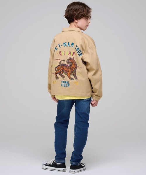 KRIFF MAYER Kid's Collection（クリフメイヤーキッズコレクション）の「シンマイニチデニム（デニムパンツ・キッズ・ダークブルー/ライトブルー・170/160/150/140/130/120）」の6枚目の写真