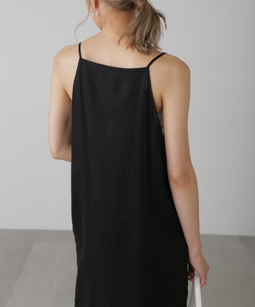 FREE'S MART（フリーズマート）の「レイヤードナローキャミワンピース（ワンピース・レディース・ブラック/ホワイト・FREE）」の19枚目の写真