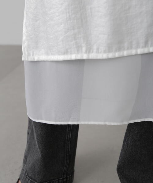 FREE'S MART（フリーズマート）の「レイヤードナローキャミワンピース（ワンピース・レディース・ブラック/ホワイト・FREE）」の13枚目の写真