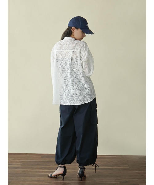 FIKA.(フィーカ)の「Cotton parachute pants(その他パンツ・レディース・カーキ/ネイビー/ベージュ・MEDIUM)」の15枚目の写真