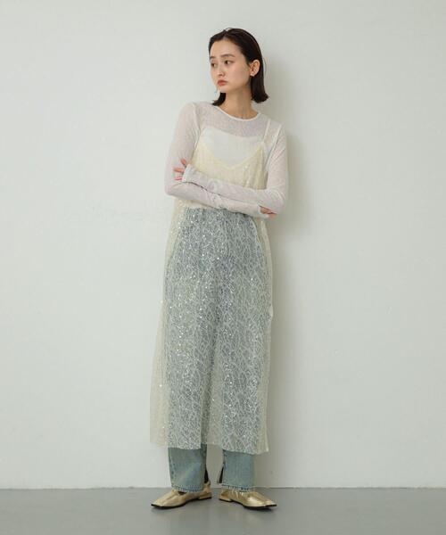 セール】スパンコールキャミワンピース（ワンピース）｜SENSE OF PLACE