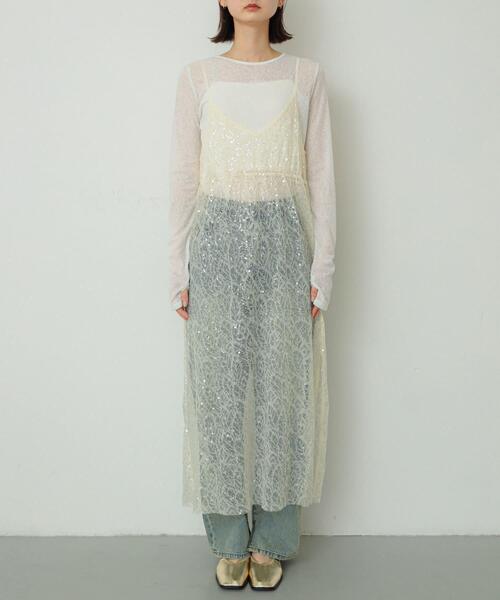 DISCOUNT UNIVERSE スパンコールワンピース DISCOUNT UNIVERSE スパンコールワンピース スパンコールワンピース