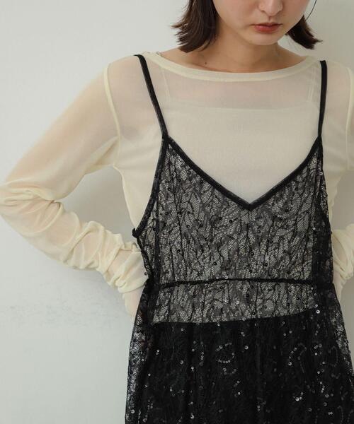 セール】スパンコールキャミワンピース（ワンピース）｜SENSE OF PLACE
