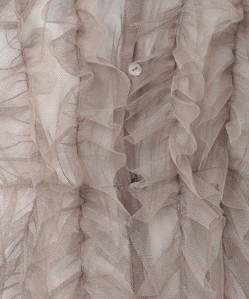 studio CLIP（スタディオクリップ）の「ダブルフロントフリルチュールジレ（ベスト・レディース・グレー/アイボリー/ブラック・FREE）」の14枚目の写真