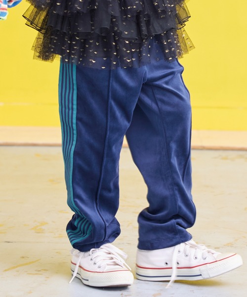 BIG FIELD（ビッグフィールド）の「ベロアトラックパンツ（その他パンツ・キッズ・ネイビー/グレー/グリーン・120/110/100/90/150/140/130）」の3枚目の写真