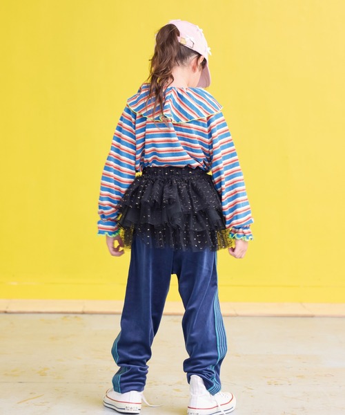 BIG FIELD（ビッグフィールド）の「ベロアトラックパンツ（その他パンツ・キッズ・ネイビー/グレー/グリーン・120/110/100/90/150/140/130）」の6枚目の写真